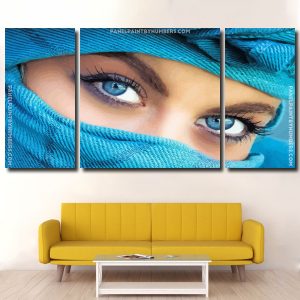 Arab With Blue Eyes panels paint by numbers