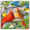 Birds On Tree panels paint by numbers