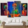 Black african ladies panels paint by numbers