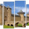 Chateau Comtal Carcassonne panels paint by numbers