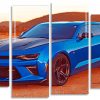 Chevrolet Camaro panels paint by numbers