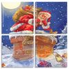 Christmas Santa Claus panels paint by numbers