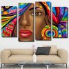 colorful african woman panels paint by numbers