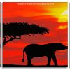 Elephants Silhouette panels paint by numbers