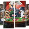 Gambling Dogs panels paint by numbers