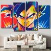 Goku Dragon Ball Z panels paint by numbers