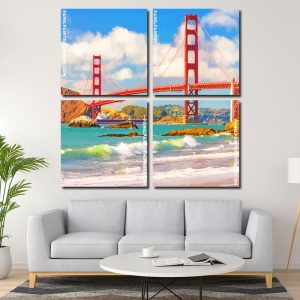 Golden Gate Bridge paint by numbe