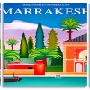 Marrakesh Morocco panel paint by numbers