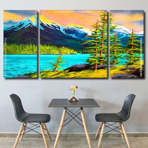 Mountains Landscape panels paint by numbers