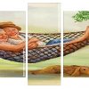 Old Couple In Hammock Panels Paint by numbers