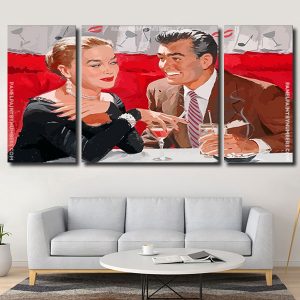 Retro Couplepanels paint by numbers