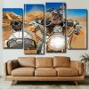 Schnauzer And Bulldog Panels paint by numbers