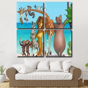 Madagascar Animated Film panels paint by numbers panels paint by numbers