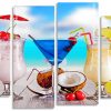 Tropical Cocktails panels paint by numbers