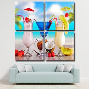 Tropical Cocktails Panels paint by numbers