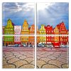 Alt Market Square Colorful Buildings panels paint by numbers