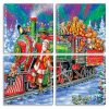 Christmas Train panels paint by numbers