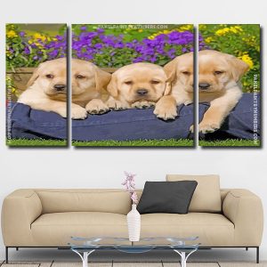 Labrador Puppies panels paint by numbers