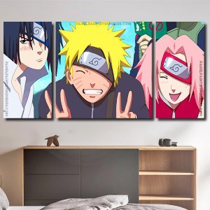 Naruto Sasuke Sakura paint by numbers