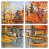 Peaceful Lake House panels paint by numbers