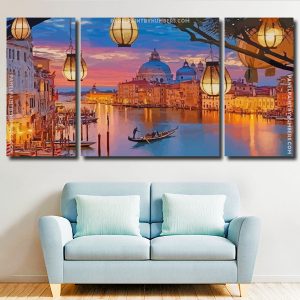 Venice Italy Night panels paint by numbers