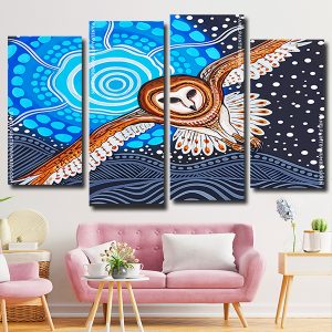 Aboriginal Owl Panels paint by numbers