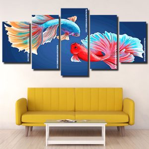 Betta Fighter Fish Panels paint by numbers