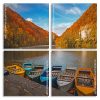 Boats in Lake panels paint by numbers