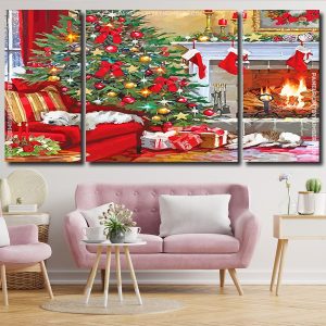 Christmas Celebration panels paint by numbers