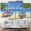 Coastal Beach Chairs Panels paint by numbers