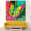 Colorful butterfly panels paint by numbers