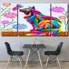 Colorful Cat panels paint by numbers