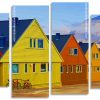 Colorful Houses Panels paint by numbers