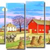 Countryside Farm panels paint by numbers