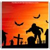 Dead Zombies Silhouette panels paint by numbers