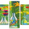 Flowers In Bottles panels paint by numbers