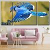 Flying Blue Jay Bird panels paint by numbers