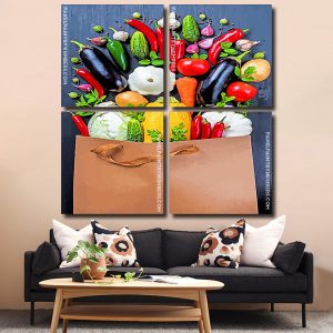 Fresh Vegetables panels paint by numbers