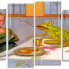 Frog Prince And Girl Panels paint by numbers