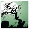 Graveyard Silhouette panels paint by numbers