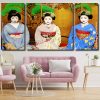 Japanese Geisha Panels paint by numbers