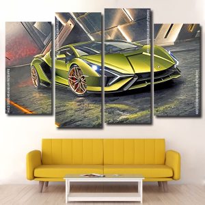 Lamborghini Car Panels paint by numbers