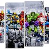 Marvel Superheroes panels paint by numbers