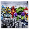 Marvel Superheroes Panels paint by numbers