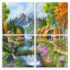 Mountain Waterfall Beautiful Valley panels paint by numbers