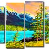 Mountains Landscape Panels paint by numbers