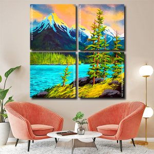 Mountains Landscape panels paint by numbers