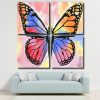 Multicolored Butterfly panels paint by numbers