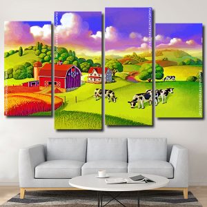 Nature Scenery Farm Panels paint by numbers