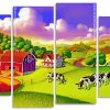 Nature Scenery Farm Panels paint by numbers